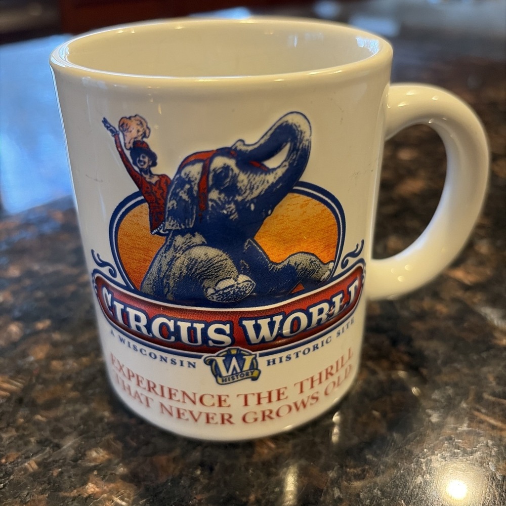 Circus World Wisconsin 3D Ceramic Cup Mug